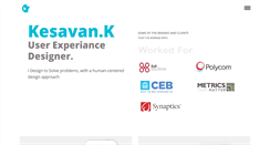 Desktop Screenshot of iamkesavan.com